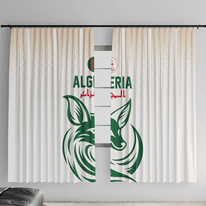 World Football 2026 Algeria Window Curtain Les Fennecs Desert Fox Pride