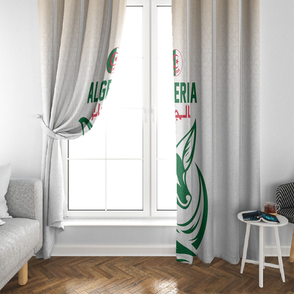 World Football 2026 Algeria Window Curtain Les Fennecs Desert Fox Pride