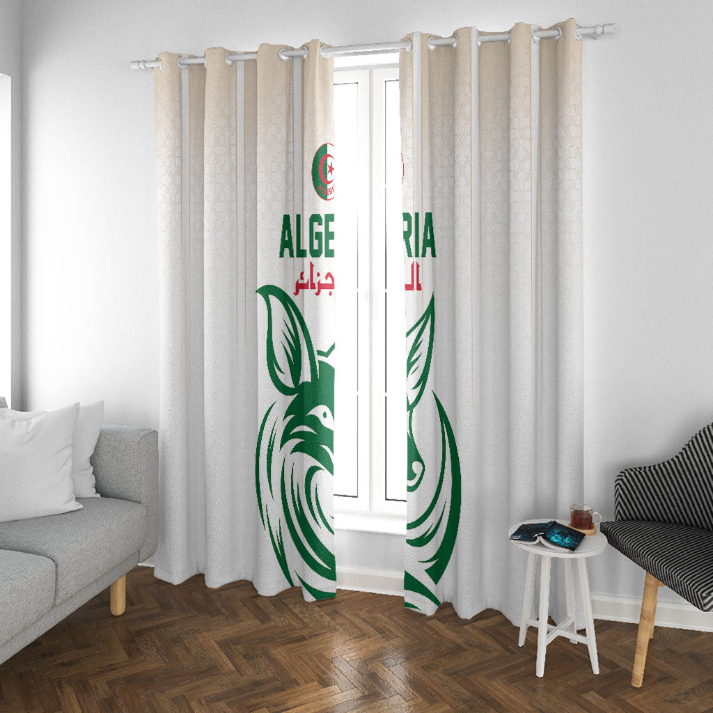 World Football 2026 Algeria Window Curtain Les Fennecs Desert Fox Pride