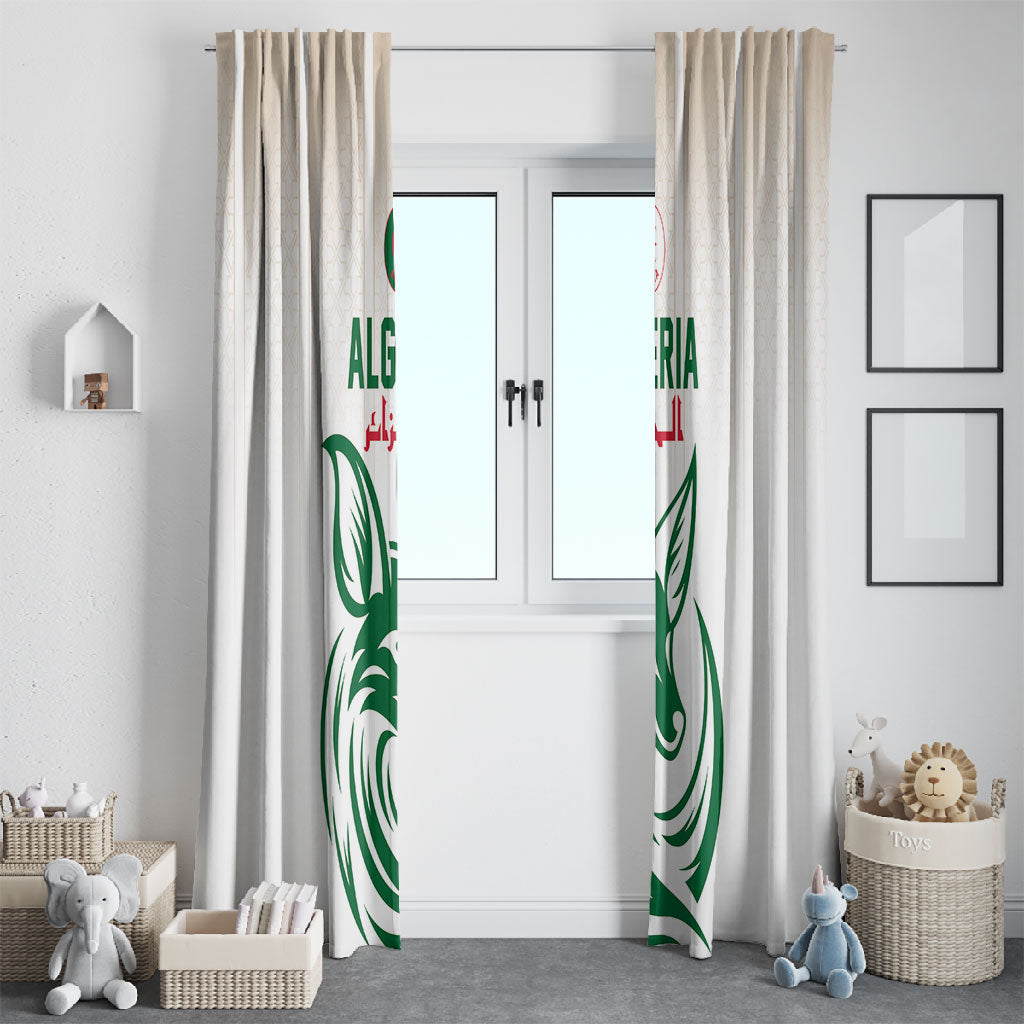 World Football 2026 Algeria Window Curtain Les Fennecs Desert Fox Pride