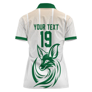 Custom World Football 2026 Algeria Women Polo Shirt Les Fennecs Desert Fox Pride