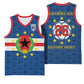 Cabo Verde Tubaroes Azuis Historic Debut 2026 Basketball Jersey Cape Verde Past and Present Flag Motif