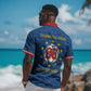 Cabo Verde Tubaroes Azuis Historic Debut 2026 Hawaiian Shirt Cape Verde Past and Present Flag Motif