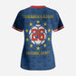 Cabo Verde Tubaroes Azuis Historic Debut 2026 Scrub Top Cape Verde Past and Present Flag Motif