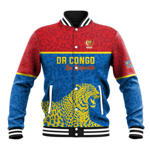 Custom World Football 2026 DR Congo Baseball Jacket Roar of Les Leopards