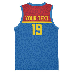 Custom World Football 2026 DR Congo Basketball Jersey Roar of Les Leopards