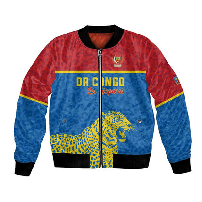 Custom World Football 2026 DR Congo Bomber Jacket Roar of Les Leopards