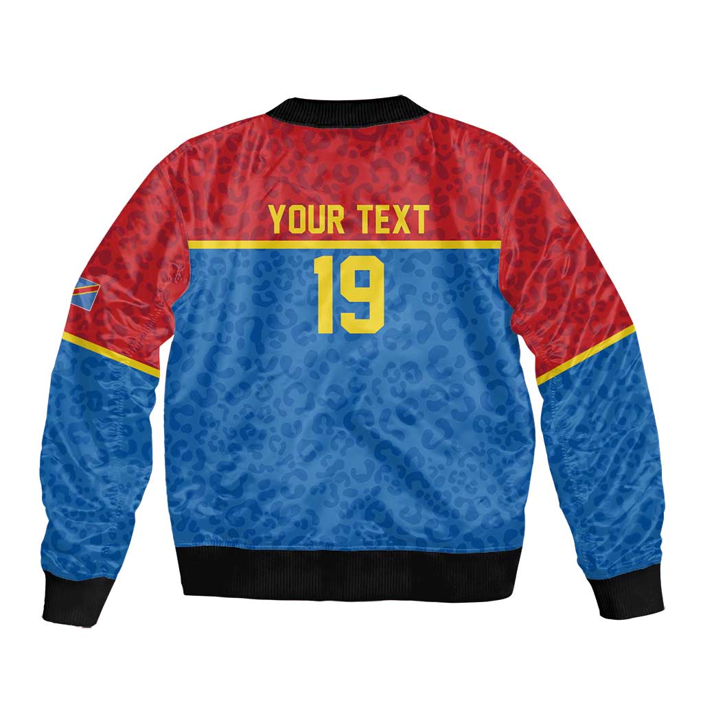Custom World Football 2026 DR Congo Bomber Jacket Roar of Les Leopards
