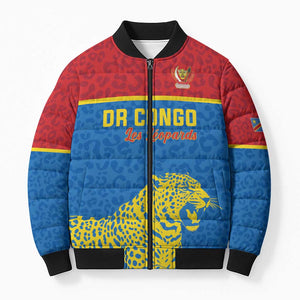 Custom World Football 2026 DR Congo Bomber Puffer Jacket Roar of Les Leopards