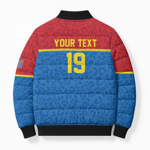 Custom World Football 2026 DR Congo Bomber Puffer Jacket Roar of Les Leopards