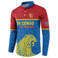 Custom World Football 2026 DR Congo Button Sweatshirt Roar of Les Leopards