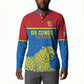 Custom World Football 2026 DR Congo Button Sweatshirt Roar of Les Leopards