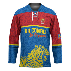 Custom World Football 2026 DR Congo Hockey Jersey Roar of Les Leopards