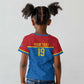 Custom World Football 2026 DR Congo Kid T shirt Roar of Les Leopards