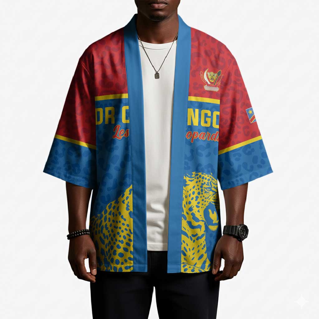 Custom World Football 2026 DR Congo Kimono Roar of Les Leopards