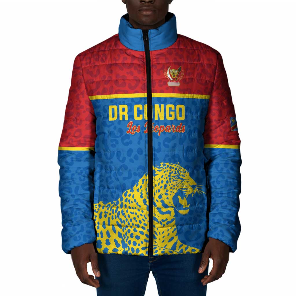 Custom World Football 2026 DR Congo Padded Jacket Roar of Les Leopards
