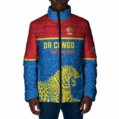 Custom World Football 2026 DR Congo Padded Jacket Roar of Les Leopards