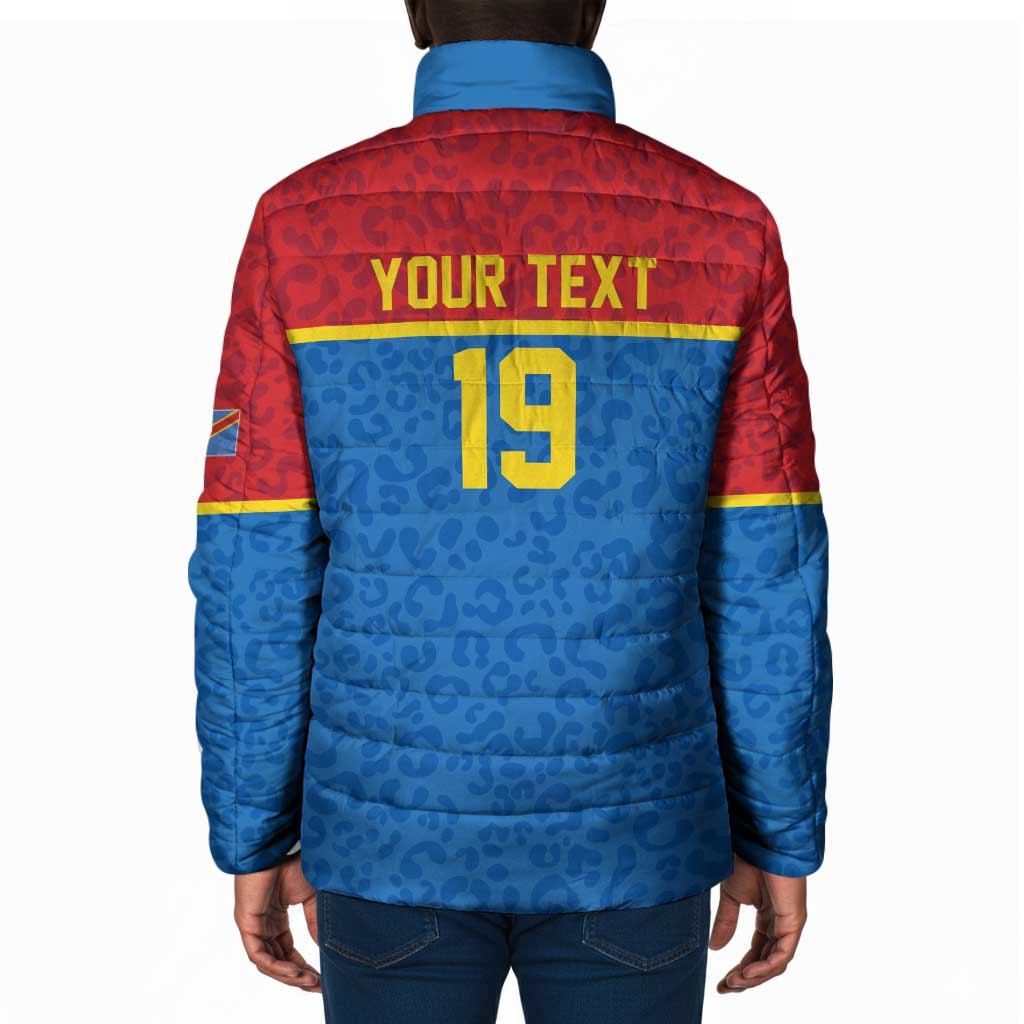Custom World Football 2026 DR Congo Padded Jacket Roar of Les Leopards