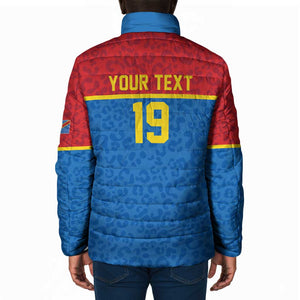 Custom World Football 2026 DR Congo Padded Jacket Roar of Les Leopards