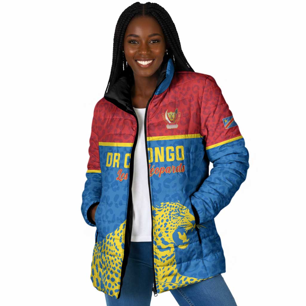 Custom World Football 2026 DR Congo Padded Jacket Roar of Les Leopards