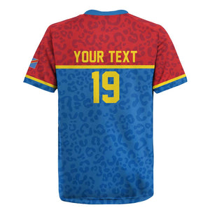 Custom World Football 2026 DR Congo Rugby Jersey Roar of Les Leopards