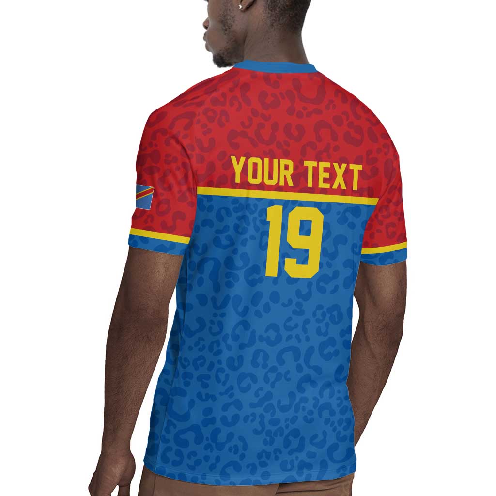 Custom World Football 2026 DR Congo Rugby Jersey Roar of Les Leopards