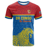 Custom World Football 2026 DR Congo T shirt Roar of Les Leopards