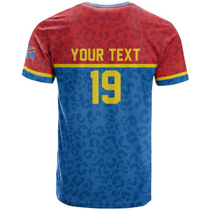 Custom World Football 2026 DR Congo T shirt Roar of Les Leopards