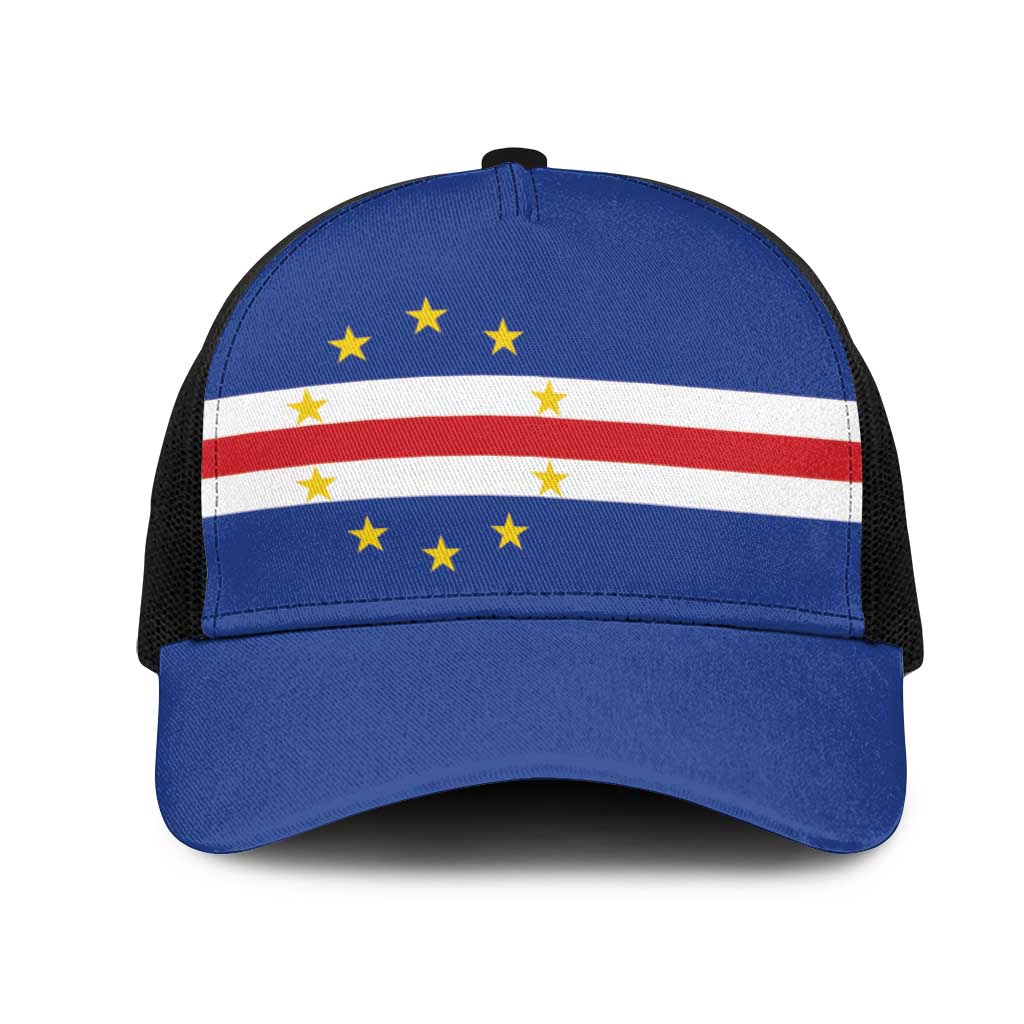 Cape Verde Baseball Net Cap National Flag Colors - African Pride