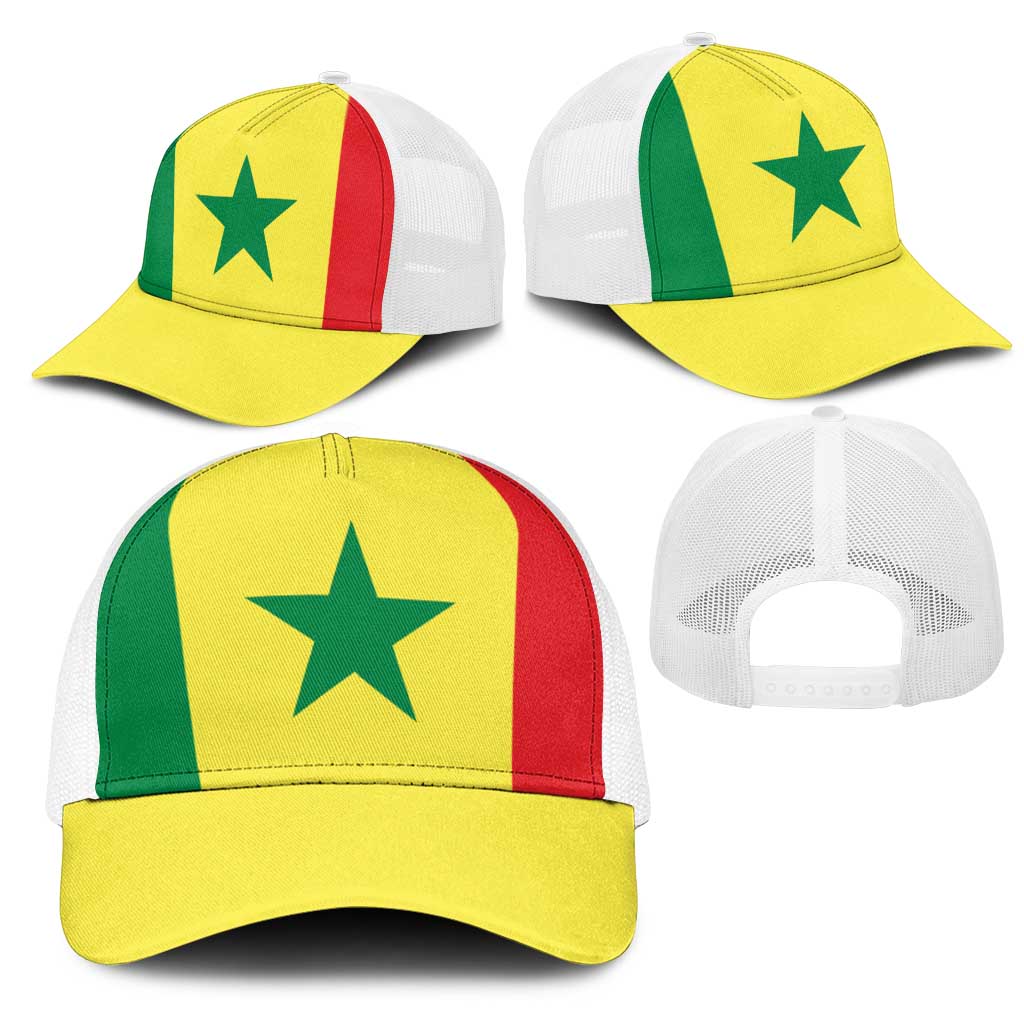 Senegal Mesh Trucker Cap National Flag Colors - African Pride