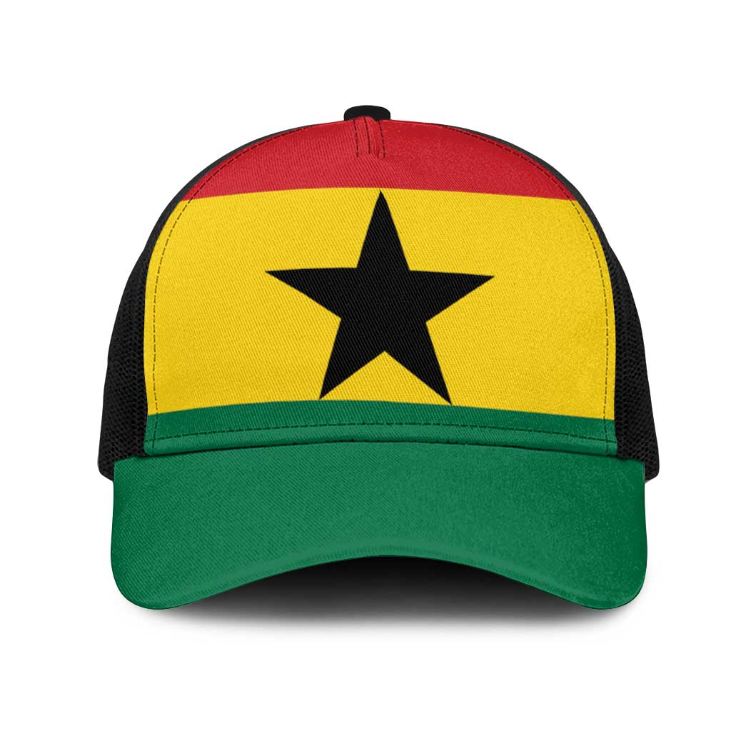 Ghana Mesh Trucker Cap National Flag Colors - African Pride