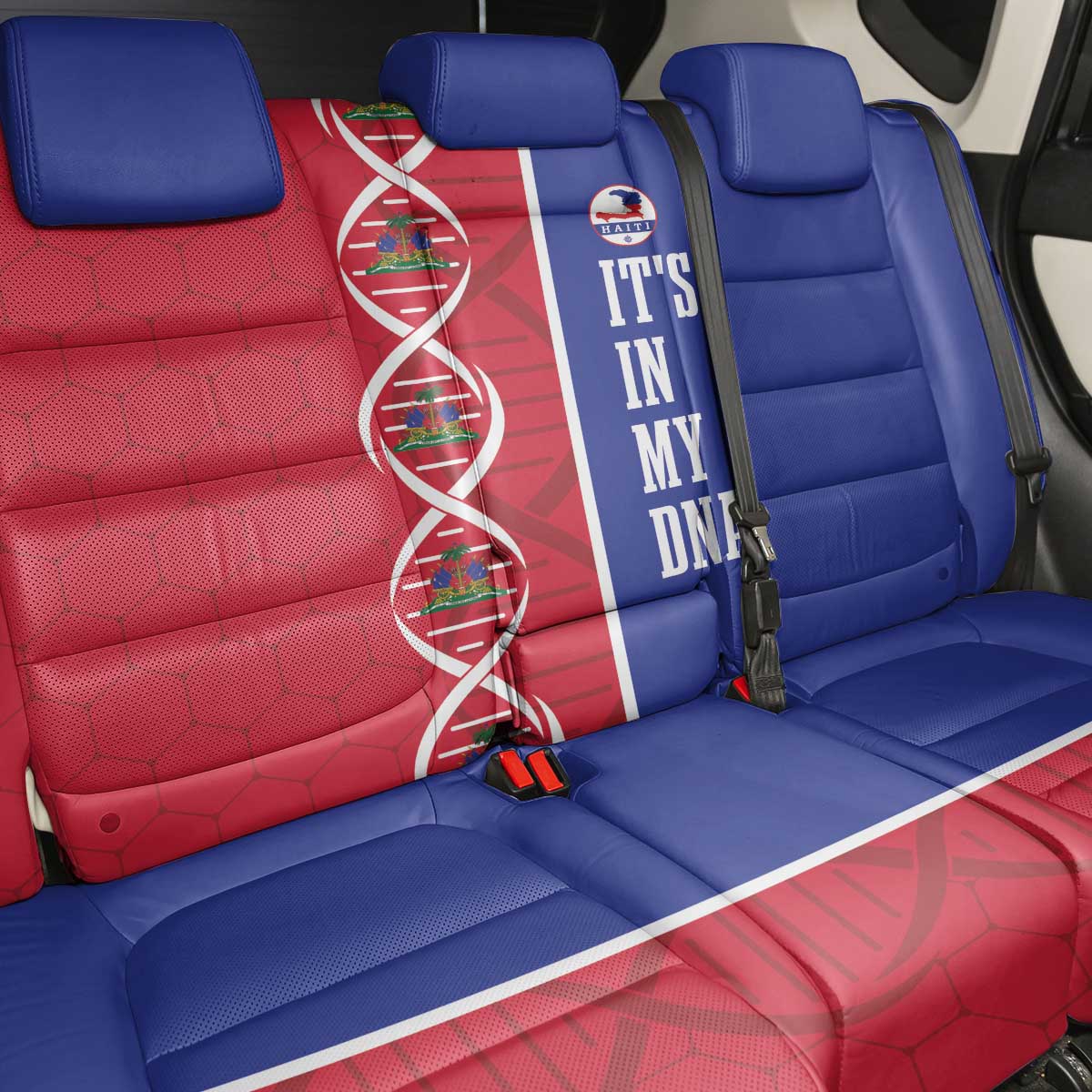 Afro-Haiti Football Back Car Seat Cover It's In My DNA - African Pride