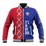 Custom Afro-Haiti Football Baseball Jacket It's In My DNA - African Pride