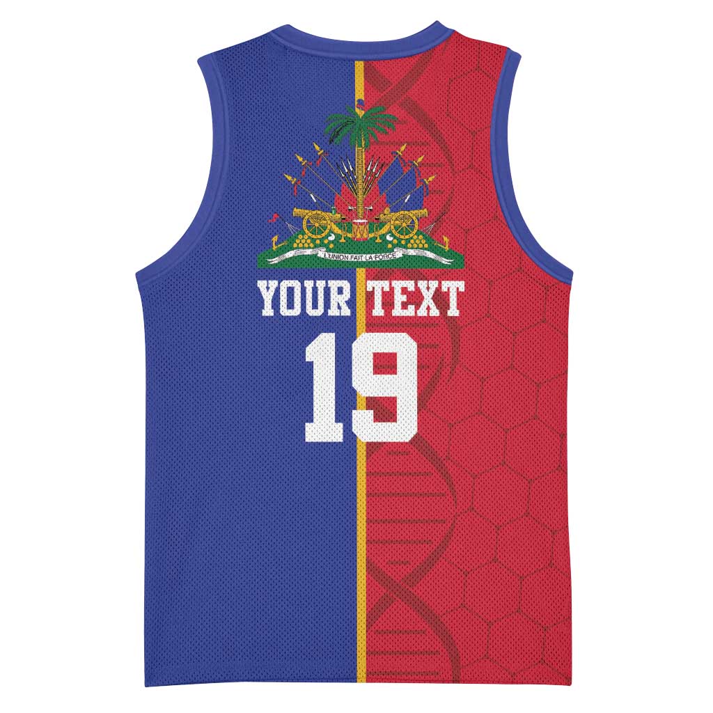 Custom Afro-Haiti Football Basketball Jersey It's In My DNA - African Pride