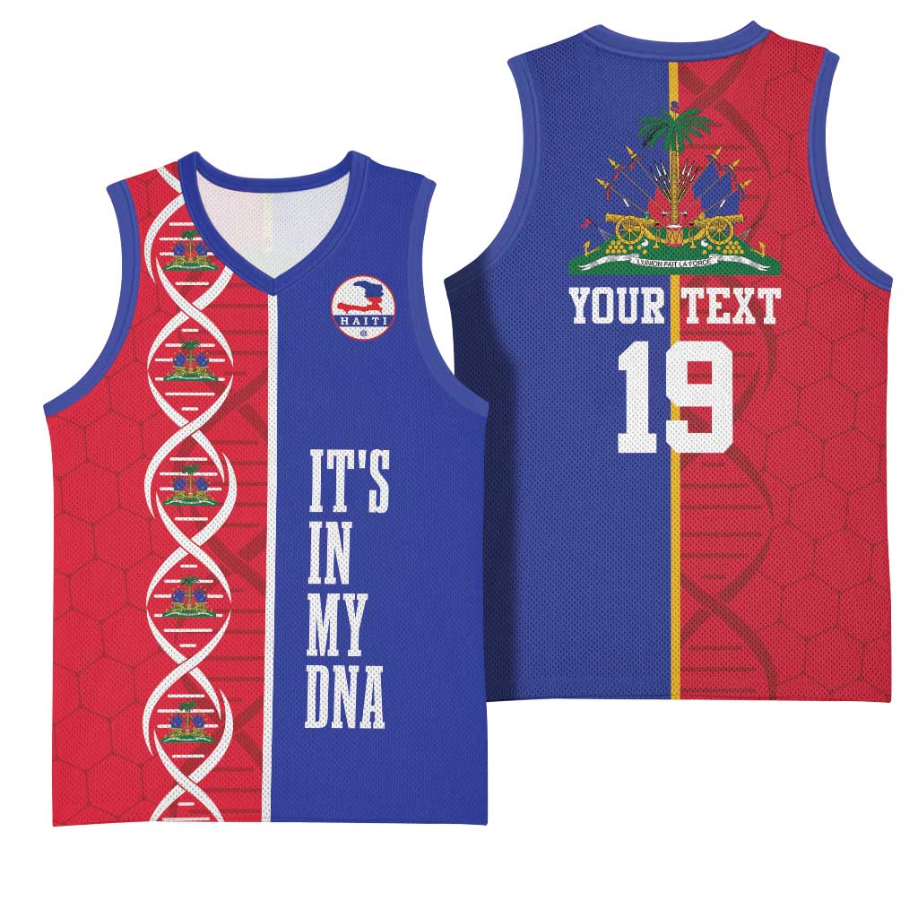 Custom Afro-Haiti Football Basketball Jersey It's In My DNA - African Pride