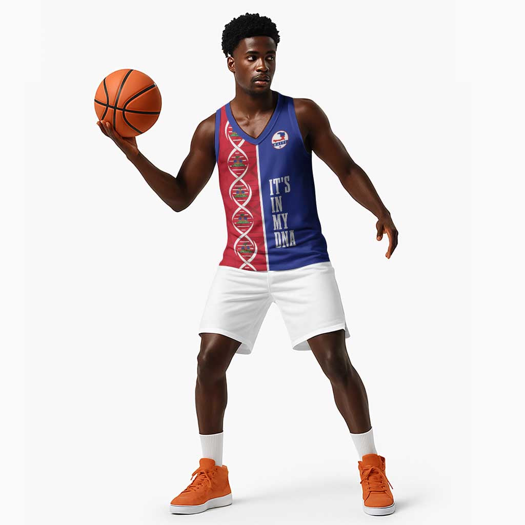 Custom Afro-Haiti Football Basketball Jersey It's In My DNA - African Pride