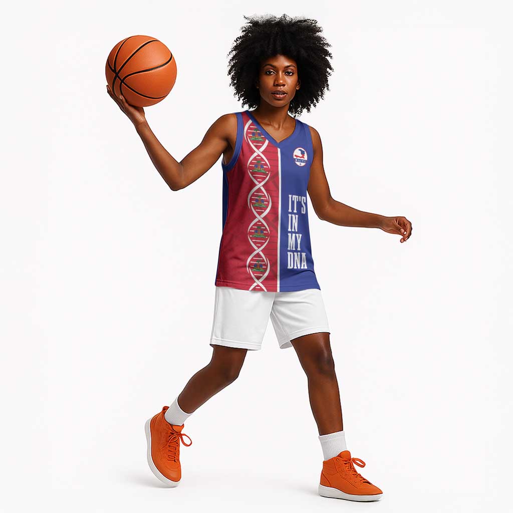 Custom Afro-Haiti Football Basketball Jersey It's In My DNA - African Pride