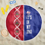 Afro-Haiti Football Beach Blanket It's In My DNA - African Pride