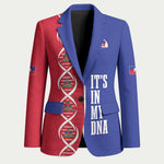 Custom Afro-Haiti Football Blazer It's In My DNA - African Pride