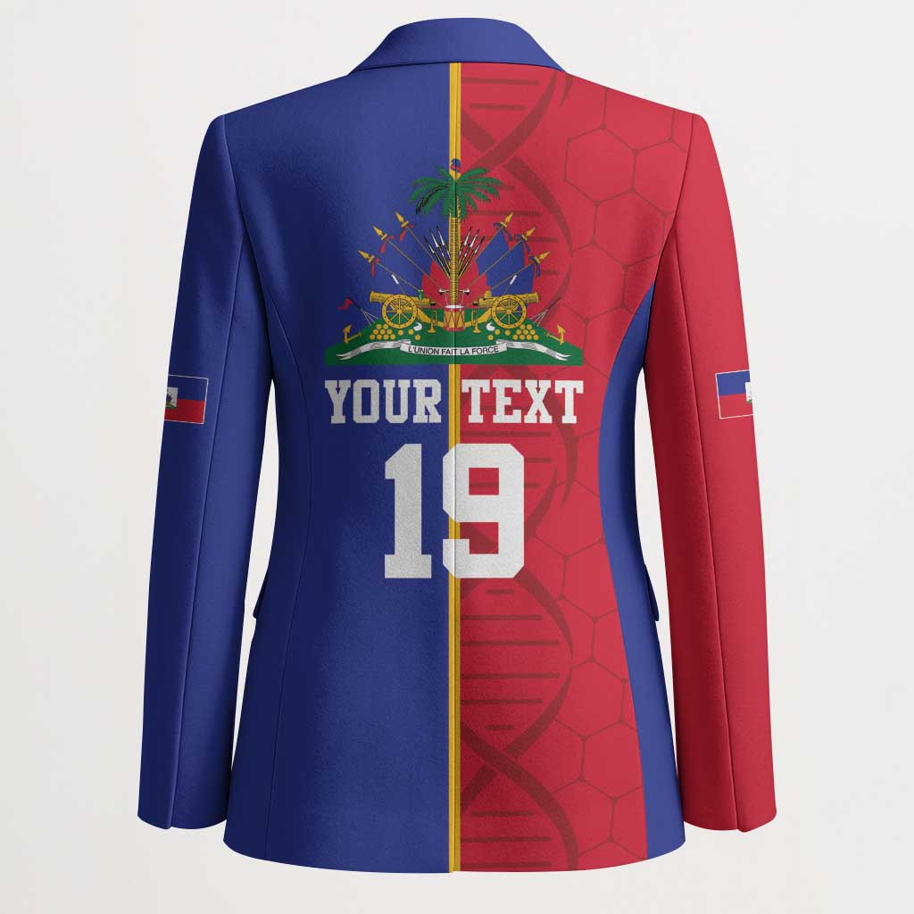 Custom Afro-Haiti Football Blazer It's In My DNA - African Pride