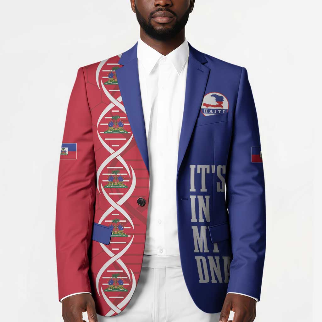 Custom Afro-Haiti Football Blazer It's In My DNA - African Pride