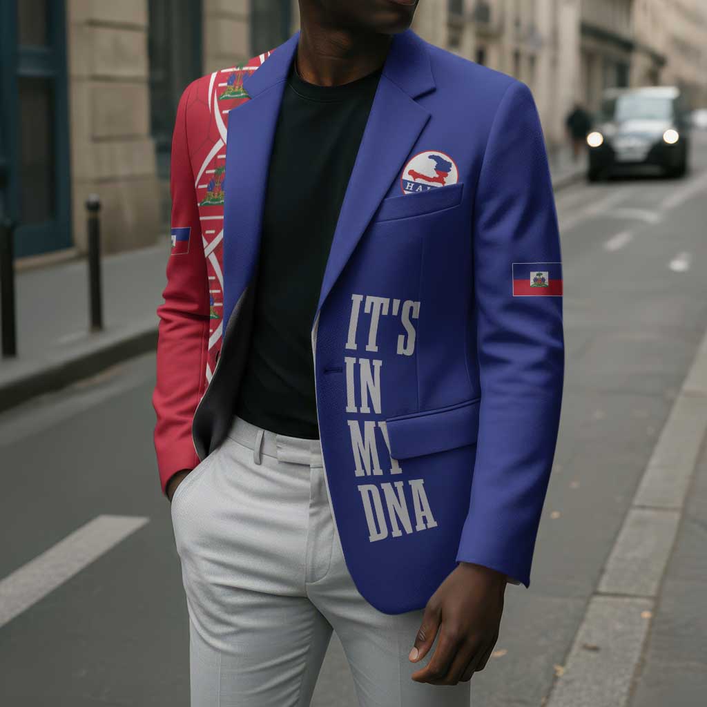 Custom Afro-Haiti Football Blazer It's In My DNA - African Pride