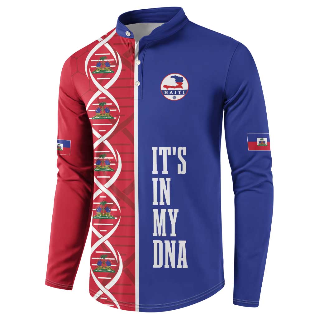 Custom Afro-Haiti Football Button Sweatshirt It's In My DNA