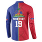 Custom Afro-Haiti Football Button Sweatshirt It's In My DNA