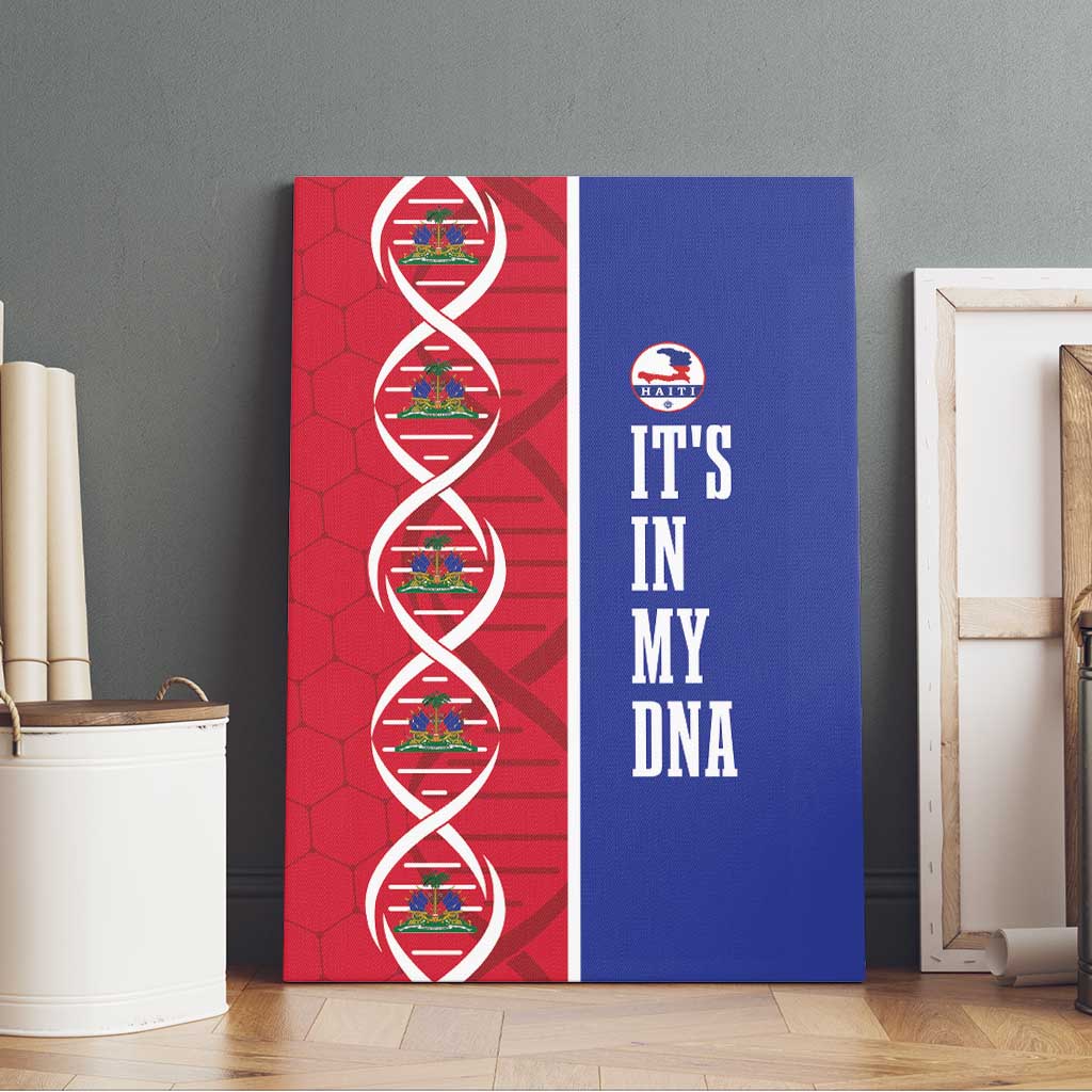 Afro-Haiti Football Canvas Wall Art It's In My DNA - African Pride