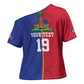Custom Afro-Haiti Football Cross Shoulder Shirt It's In My DNA - African Pride