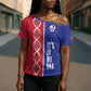 Custom Afro-Haiti Football Cross Shoulder Shirt It's In My DNA - African Pride