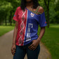 Custom Afro-Haiti Football Cross Shoulder Shirt It's In My DNA - African Pride
