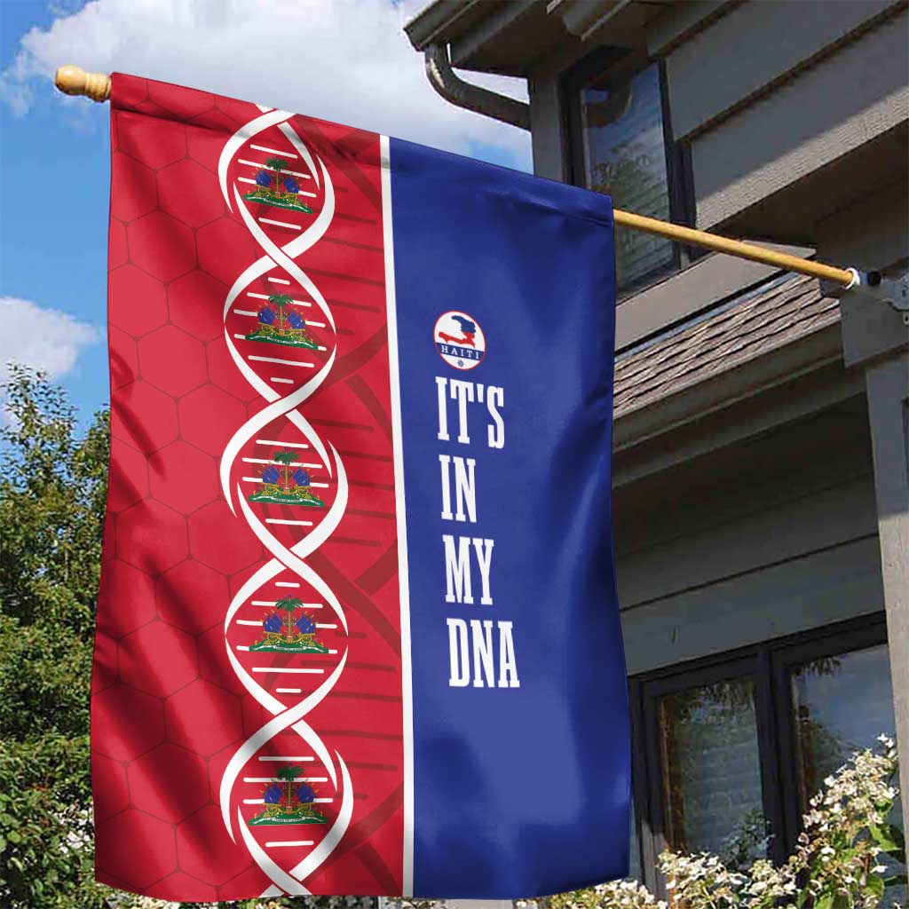 Afro-Haiti Football Garden Flag It's In My DNA - African Pride