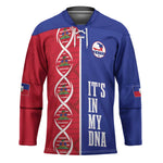 Custom Afro-Haiti Football Hockey Jersey It's In My DNA - African Pride